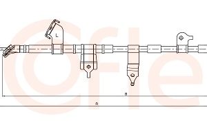 Cablu frana de parcare TOYOTA RAV 4 III (_A3_) 2.0 (ZSA35) benzina 148 cai COFLE 17.1569