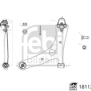 Brat suspensie roata TOYOTA RAV 4 II (_A2_) 2.0 4WD (ACA21, ACA20) benzina 150 cai FEBI BILSTEIN 181129