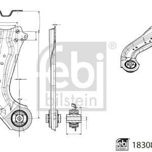 Brat suspensie roata TOYOTA COROLLA limuzina (_E21_) 1.5 VVTi (MZEA11) benzina 125 cai FEBI BILSTEIN 183089