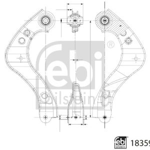 Brat suspensie roata TOYOTA C-HR (_X2_, _H2_) Hybrid AWD (MAXH25) benzina/elector 197 cai FEBI BILSTEIN 183594