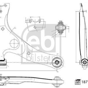 Brat suspensie roata TOYOTA RAV 4 II (_A2_) 2.0 4WD (ACA21, ACA20) benzina 150 cai FEBI BILSTEIN 187784