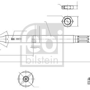 Bieleta directie TOYOTA AVENSIS (_T25_) 1.6 VVT-i (ZZT250_, ZZT250R) benzina 110 cai FEBI BILSTEIN 192990