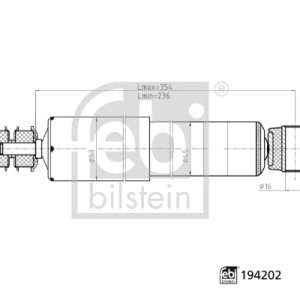 Amortizor TOYOTA HILUX IV pick-up (_N5_, _N6_) 2.2 4WD (YN67) benzina 94 cai FEBI BILSTEIN 194202