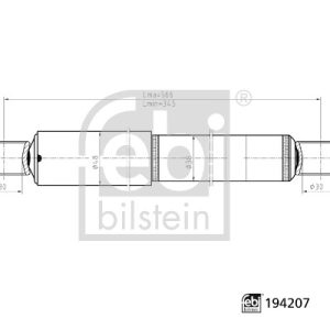 Amortizor TOYOTA HILUX VI pick-up (_N1_) 2.4 D (LN150, LN145) diesel 75 cai FEBI BILSTEIN 194207