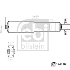 Amortizor TOYOTA HILUX V pick-up (_N8_, _N9_, _N10_, _N11_) 1.8 (YN85, YN90) benzina 83 cai FEBI BILSTEIN 194210