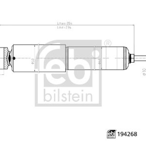 Amortizor TOYOTA HIACE IV bus (__H1_, __H2_) 2.4 D (LXH12, LXH22) diesel 79 cai FEBI BILSTEIN 194268