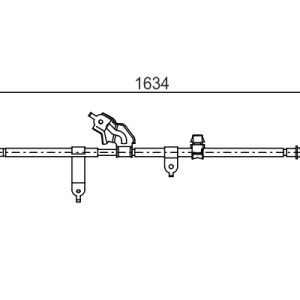 Cablu frana de parcare TOYOTA YARIS (_P9_) 1.33 VVT-i (NSP90_, NSP90R) benzina 99 cai BOSCH 1 987 482 222