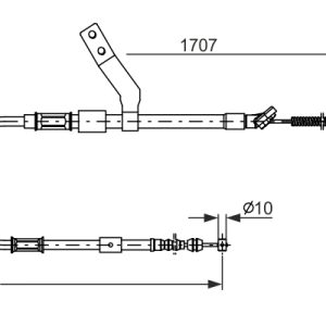 Cablu frana de parcare TOYOTA CELICA cupe (_T23_) 1.8 16V VT-i (ZZT230_, ZZT230) benzina 143 cai BOSCH 1 987 482 260