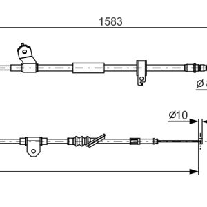 Cablu frana de parcare TOYOTA MR2 III (ZZW3_) 1.8 16V VT-i (ZZW30) benzina 140 cai BOSCH 1 987 482 296