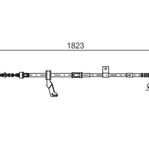 Cablu frana de parcare TOYOTA AVENSIS limuzina (_T25_) 1.8 VVT-i (ZZT251_, ZZT251R) benzina 129 cai BOSCH 1 987 482 297