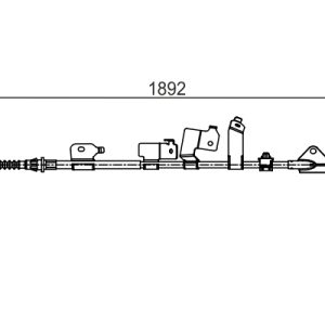 Cablu frana de parcare TOYOTA COROLLA limuzina (_E15_) 1.6 VVTi (ZRE151) benzina 136 cai BOSCH 1 987 482 439