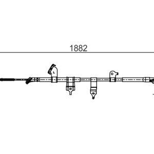 Cablu frana de parcare TOYOTA RAV 4 III (_A3_) 2.2 D 4WD (ALA30_, ALA30R) diesel 150 cai BOSCH 1 987 482 567