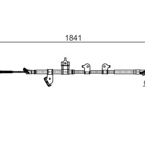 Cablu frana de parcare TOYOTA RAV 4 III (_A3_) 2.2 D 4WD (ALA30) diesel 133 cai BOSCH 1 987 482 568