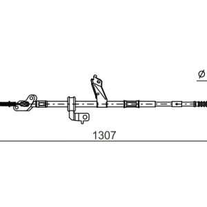 Cablu frana de parcare TOYOTA RAV 4 II (_A2_) 2.0 4WD (ACA21, ACA20) benzina 150 cai BOSCH 1 987 482 902
