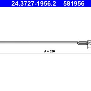 Cablu frana de parcare TOYOTA RAV 4 IV VAN (_A4_) 2.2 D4d 4WD (ALA49) diesel 150 cai ATE 24.3727-1956.2