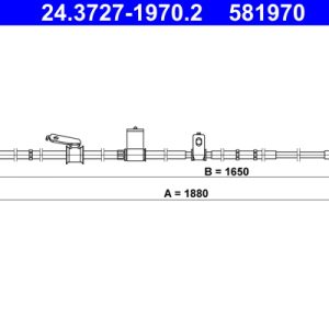 Cablu frana de parcare TOYOTA LAND CRUISER PRADO (_J12_) 4.0 V6 VVT-i (GRJ125) benzina 282 cai ATE 24.3727-1970.2