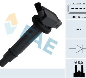 Bobina de inductie TOYOTA AVENSIS limuzina (_T25_) 2.4 VVT-i (AZT251_, AZT251R) benzina 163 cai FAE 80301