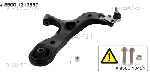 Brat suspensie roata TOYOTA AURIS combi (_E18_) 1.8 Hybrid (ZWE186_, ZWE186R, ZWE186H) benzina/elector 136 cai TRISCAN 8500 13557