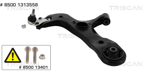 Brat suspensie roata TOYOTA COROLLA limuzina (_E15_) 1.4 VVT-i (ZZE150_) benzina 97 cai TRISCAN 8500 13558