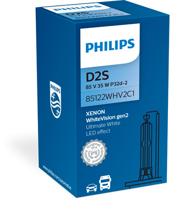Bec far faza lunga TOYOTA AVENSIS limuzina (_T25_) 2.2 D-4D (ADT251_, ADT251R) diesel 150 cai PHILIPS 85122WHV2C1