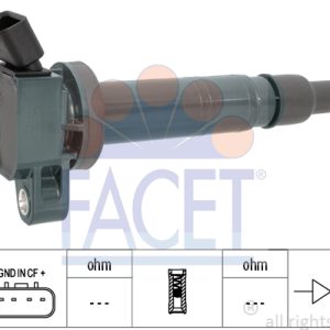 Bobina de inductie TOYOTA AVENSIS limuzina (_T25_) 2.0 VVT-i (AZT250_, AZT250R) benzina 147 cai FACET 9.6358