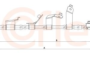 Cablu frana de parcare TOYOTA PRIUS (_W3_) 1.8 Hybrid (ZVW30) benzina/elector 136 cai COFLE 92.1.TY002