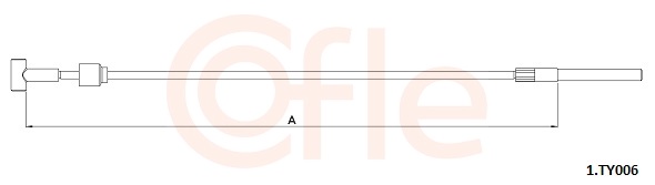 Cablu frana de parcare TOYOTA RAV 4 IV (_A4_) 2.5 Hybrid 4WD (AVA44, AVA44_) benzina/elector 197 cai COFLE 92.1.TY006
