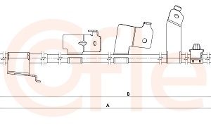 Cablu frana de parcare TOYOTA COROLLA limuzina (_E18_, ZRE1_) 1.4 D-4D (NDE180_, NDE170_) diesel 90 cai COFLE 92.1.TY008