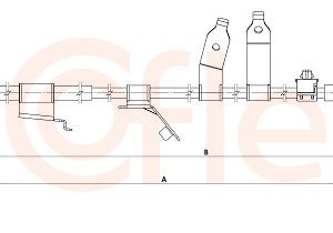 Cablu frana de parcare TOYOTA COROLLA limuzina (_E18_, ZRE1_) 1.4 D-4D (NDE180_, NDE170_) diesel 90 cai COFLE 92.1.TY009