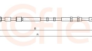 Cablu frana de parcare TOYOTA AVENSIS VERSO (_M2_) 2.0 D (CLM20_, CLM20R) diesel 116 cai COFLE 92.17.1489