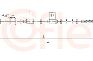 Cablu frana de parcare TOYOTA LAND CRUISER PRADO (_J12_) 3.0 D-4D (KDJ120, KDJ125) diesel 163 cai COFLE 92.17.1661