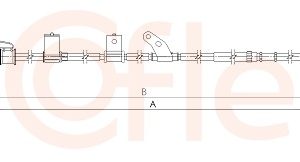 Cablu frana de parcare TOYOTA LAND CRUISER PRADO (_J12_) 3.0 D-4D (KDJ120, KDJ125) diesel 163 cai COFLE 92.17.1662