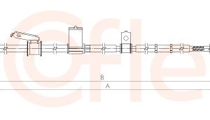 Cablu frana de parcare TOYOTA LAND CRUISER PRADO (_J12_) 4.0 (GRJ120, GRJ125, GRJ121) benzina 249 cai COFLE 92.17.1664