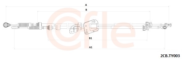 Cablu transmisie manuala TOYOTA COROLLA Verso (ZER_, ZZE12_, R1_) 2.2 D-4D (AUR10_, AUR10R) diesel 136 cai COFLE 92.2CB.TY003