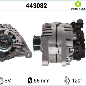 Alternator TOYOTA AVENSIS limuzina (_T25_) 1.8 VVT-i (ZZT251_, ZZT251R) benzina 129 cai VALEO 443082