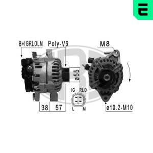 Alternator TOYOTA YARIS (_P9_) 1.3 VVT-i (SCP90_, SCP90R) benzina 87 cai ERA 210941A