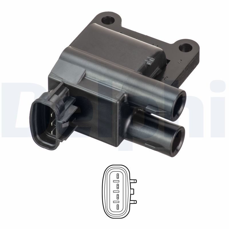 Bobina de inductie TOYOTA COROLLA Liftback (_E11_) 1.4 (EE111_, EE111R) benzina 86 cai DELPHI GN10981-12B1