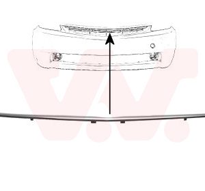 Banda de protectie grila radiator TOYOTA PRIUS Liftback (_W2_) 1.5 Hybrid (NHW20_, NHW20R) benzina/elector 112 cai VAN WEZEL 5466519