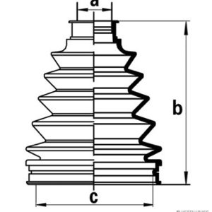 Ansamblu burduf articulatie planetara TOYOTA CELICA cupe (_T23_) 1.8 16V VT-i (ZZT230_, ZZT230) benzina 143 cai HERTH BUSS JAKOPARTS J2862011