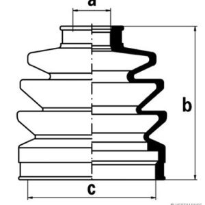 Ansamblu burduf articulatie planetara TOYOTA CELICA cupe (_T16_) 2.0 (ST162_, ST162R) benzina 150 cai HERTH BUSS JAKOPARTS J2863005