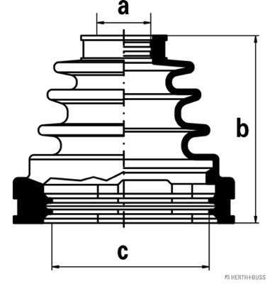 Ansamblu burduf articulatie planetara TOYOTA COROLLA Compact (_E9_) 1.8 D (CE90) diesel 67 cai HERTH BUSS JAKOPARTS J2882006