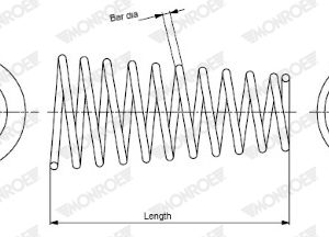 Arc spiral TOYOTA COROLLA combi (_E11_) 1.6 16V (ZZE112_, ZZE112R) benzina 110 cai MONROE SP0748