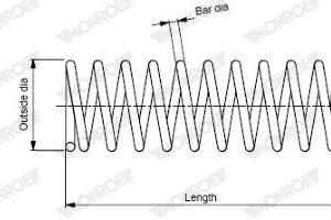 Arc spiral TOYOTA CAMRY (_V2_) 2.2 (SXV20) benzina 126 cai MONROE SP1938