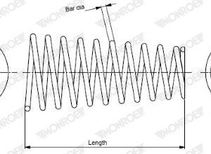 Arc spiral TOYOTA AVENSIS VERSO (_M2_) 2.0 D (CLM20_, CLM20R) diesel 116 cai MONROE SP3704