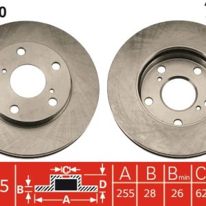 Disc frana TOYOTA PICNIC (_XM1_) 2.0 (SXM10_, SXM10G) benzina 122 cai TRW DF1430