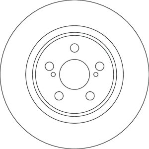 Disc frana TOYOTA YARIS (_P21_, _PA1_, _PH1_) 1.5 Hybrid (MXPH10, MXPH11) benzina/elector 116 cai TRW DF4641