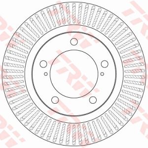 Disc frana TOYOTA LAND CRUISER 200 (_J2_) 4.6 V8 (URJ202) benzina 309 cai TRW DF6239S
