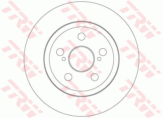 Disc frana TOYOTA URBAN CRUISER (_P1_) 1.4 D-4D (NLP110_, NLP110R) diesel 90 cai TRW DF6331