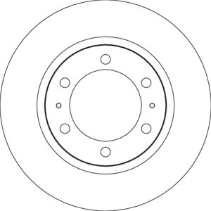 Disc frana TOYOTA HILUX VIII pick-up (_N1_) 2.4 D (GUN112_, GUN122_, GUN135_, GUN120_, GUN135R,... diesel 150 cai TRW DF6726S