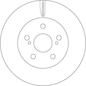 Disc frana TOYOTA PRIUS (_W5_) 1.8 Hybrid (ZVW50, ZVW50_, ZVW51_, ZVW50R, ZVW51) benzina/elector 122 cai TRW DF6734